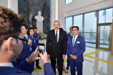 Azerbaijani president attends opening of ASAN Hayat complex in Shamakhi (PHOTO)