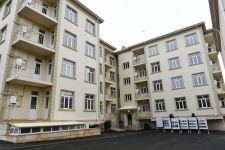 Azerbaijani president views conditions at newly constructed building for earthquake-affected families in Shamakhi (PHOTO)