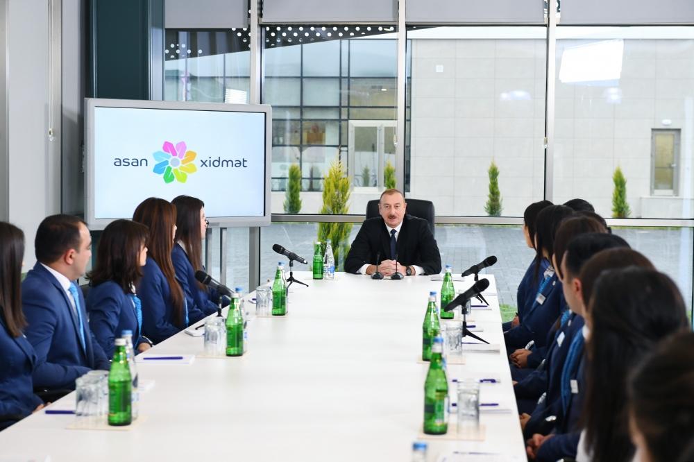 Azerbaijani president attends opening of ASAN Hayat complex in Shamakhi (PHOTO)