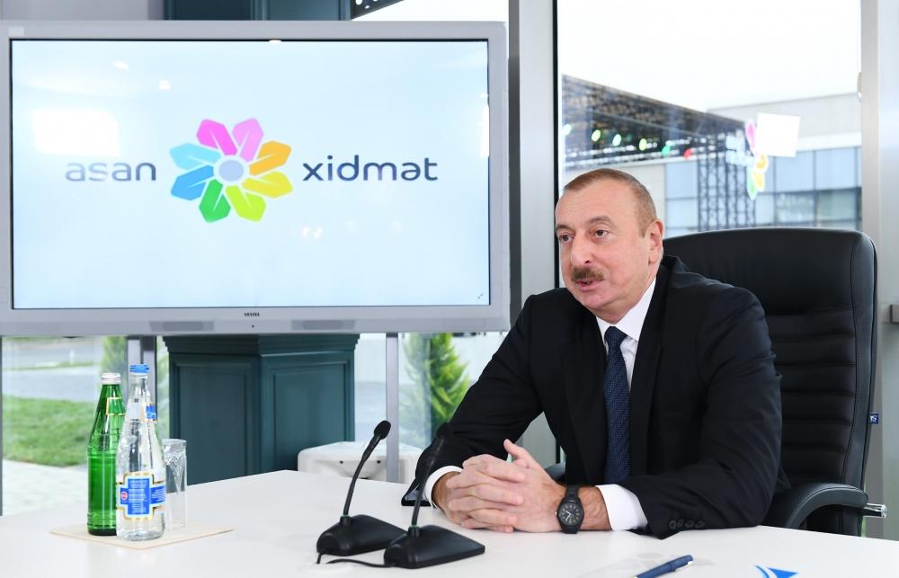 Azerbaijani president attends opening of ASAN Hayat complex in Shamakhi (PHOTO)