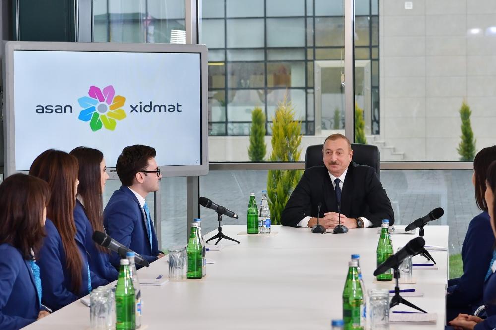 Azerbaijani president attends opening of ASAN Hayat complex in Shamakhi (PHOTO)