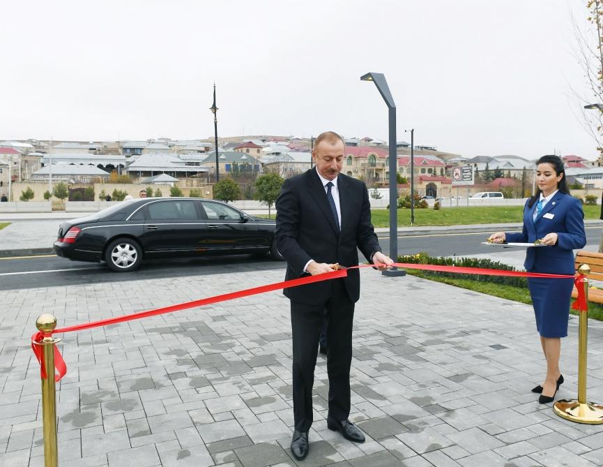 Azerbaijani president attends opening of ASAN Hayat complex in Shamakhi (PHOTO)