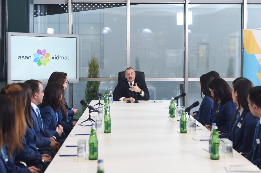 Azerbaijani president attends opening of ASAN Hayat complex in Shamakhi (PHOTO)