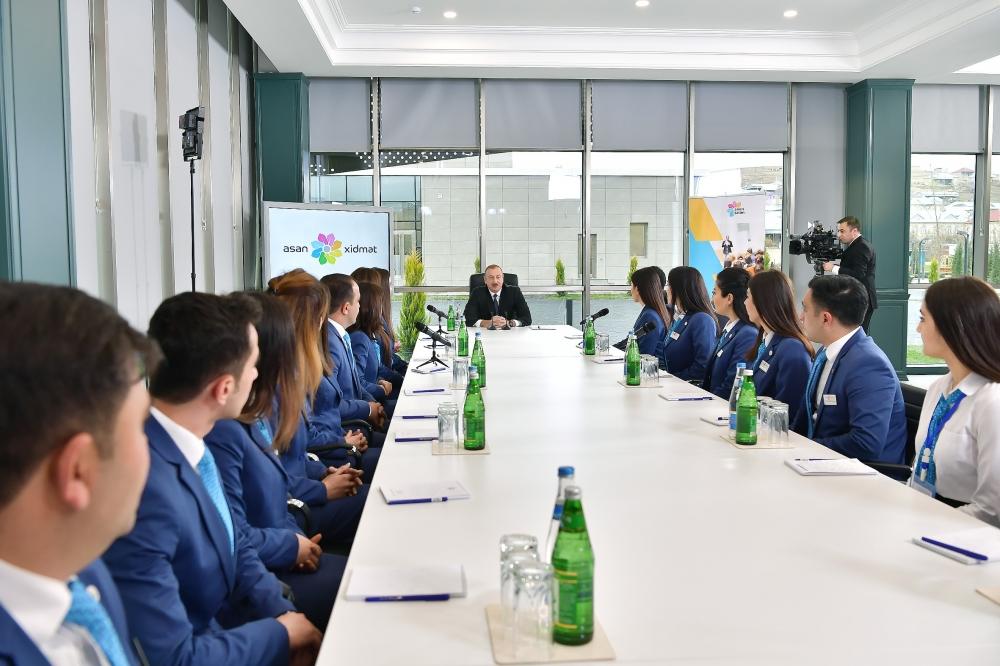 Azerbaijani president attends opening of ASAN Hayat complex in Shamakhi (PHOTO)