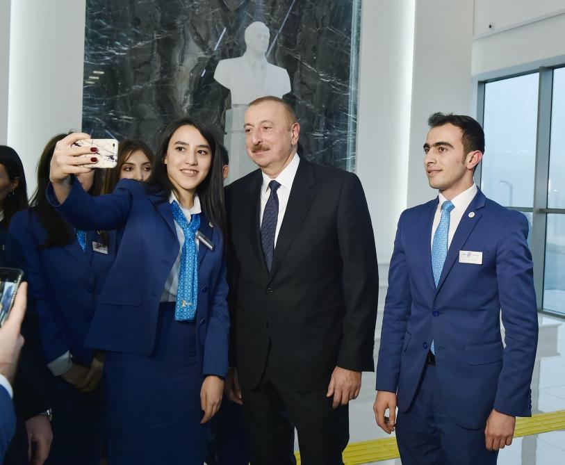 Azerbaijani president attends opening of ASAN Hayat complex in Shamakhi (PHOTO)