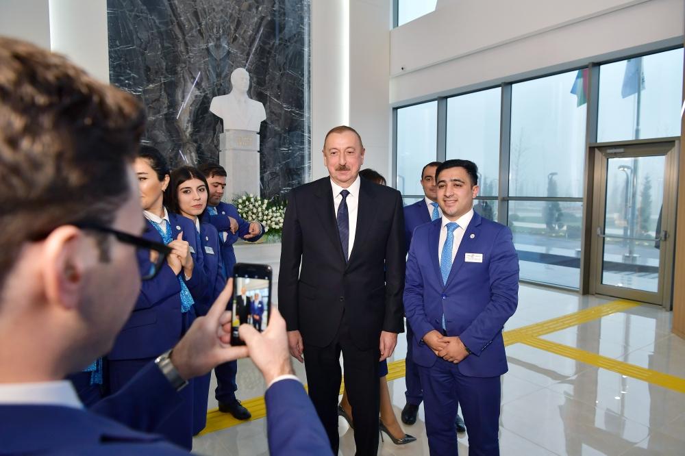 Azerbaijani president attends opening of ASAN Hayat complex in Shamakhi (PHOTO)