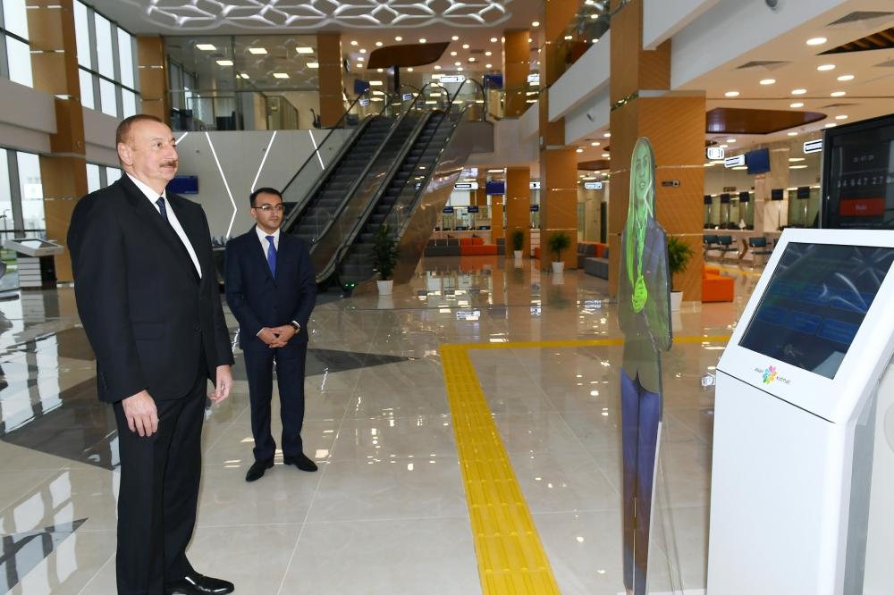 Azerbaijani president attends opening of ASAN Hayat complex in Shamakhi (PHOTO)