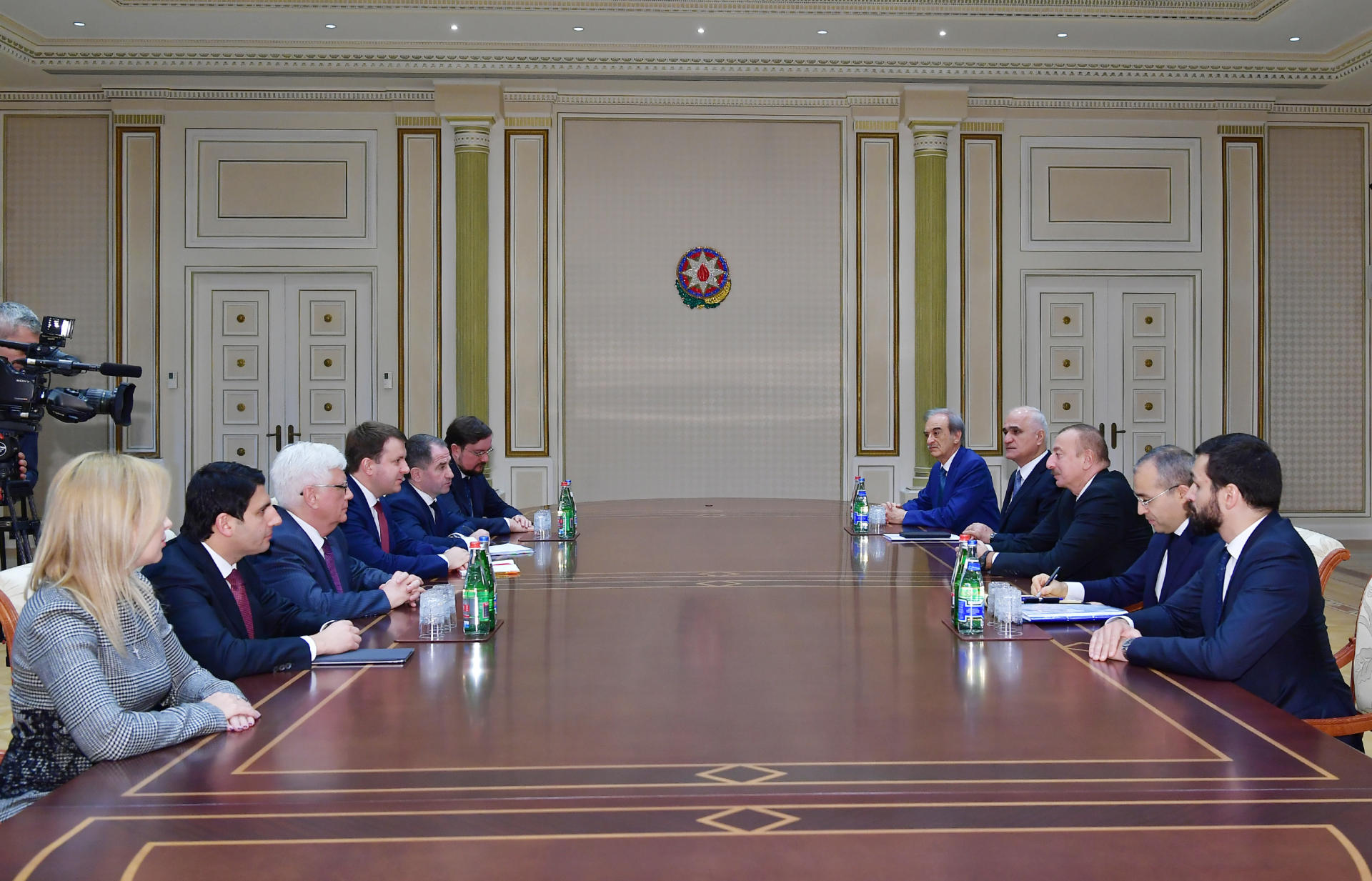 President Ilham Aliyev receives delegation led by Russian minister of economic development (PHOTO)