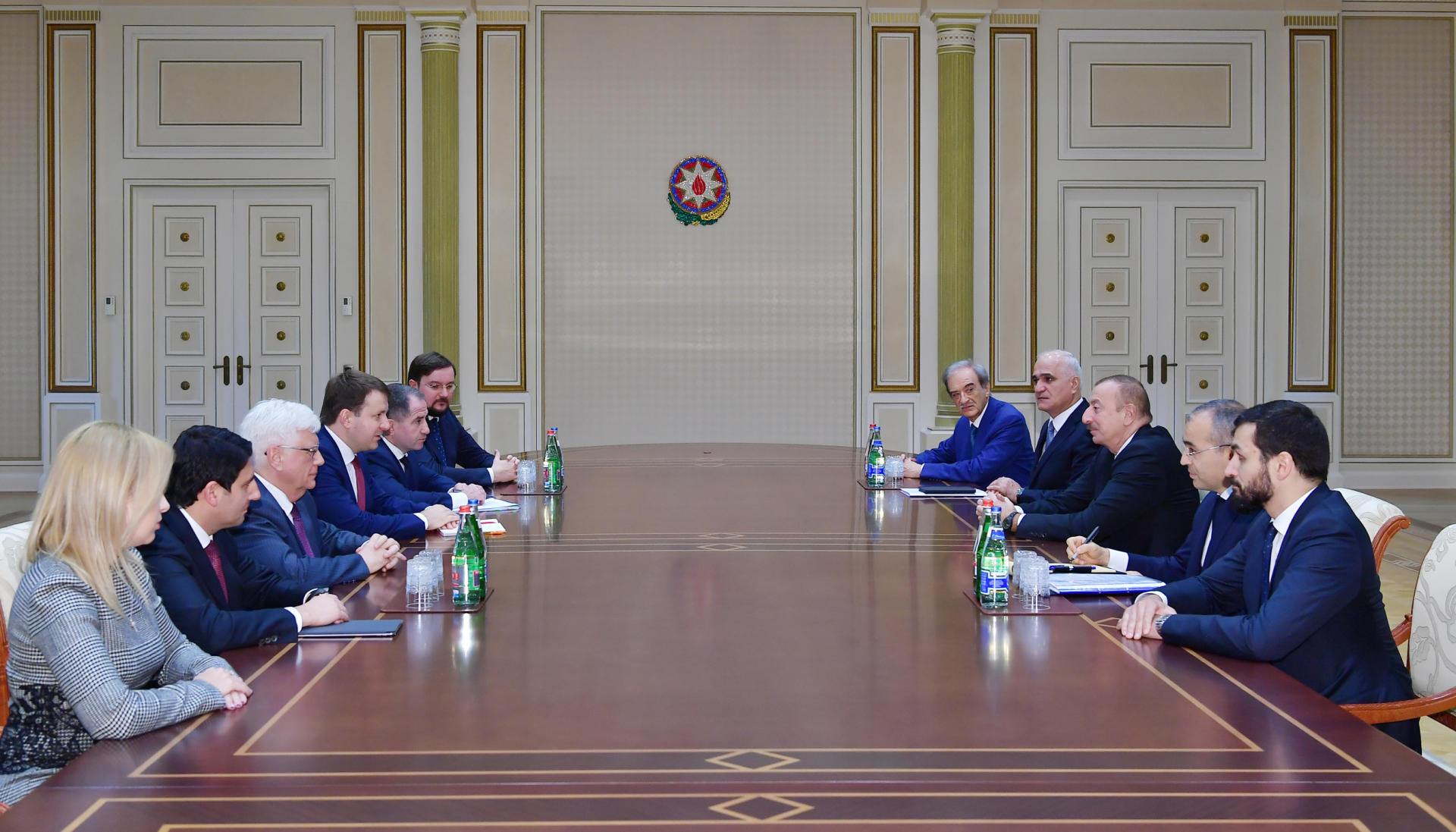 President Ilham Aliyev receives delegation led by Russian minister of economic development (PHOTO)