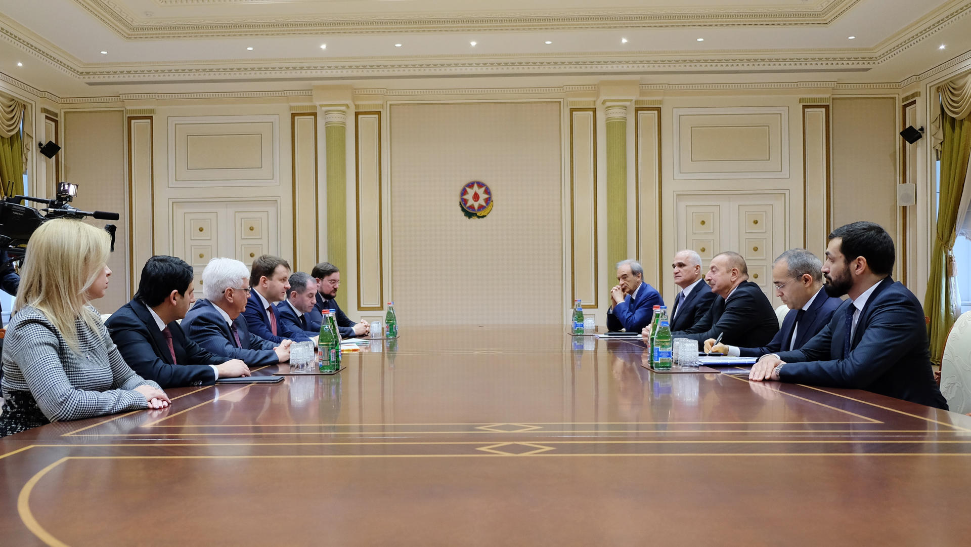 President Ilham Aliyev receives delegation led by Russian minister of economic development (PHOTO)