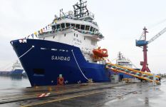 Azerbaijani president attends ceremony to launch first tanker built at Baku Shipyard (PHOTO)