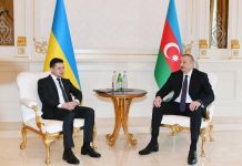 President Ilham Aliyev, President Volodymyr Zelensky hold one-on-one meeting (PHOTO)