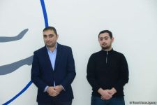 Members of Azerbaijan's national rhythmic gymnastics team meet with young athletes (PHOTO)