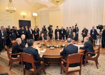 President Ilham Aliyev attended informal meeting of CIS heads of state in St. Petersburg (PHOTO)