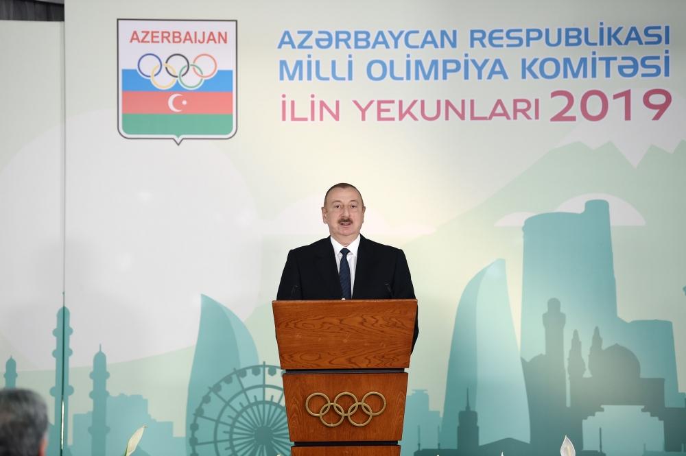 President Ilham Aliyev attends ceremony dedicated to 2019 sporting results (PHOTO)
