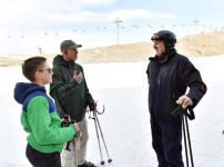 President Ilham Aliyev, First Lady Mehriban Aliyeva view work done at Shahdag Tourism Center (PHOTO/VIDEO) (UPDATE)