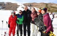 President Ilham Aliyev, First Lady Mehriban Aliyeva view work done at Shahdag Tourism Center (PHOTO/VIDEO) (UPDATE)