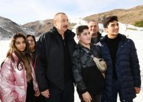 President Ilham Aliyev, First Lady Mehriban Aliyeva view work done at Shahdag Tourism Center (PHOTO/VIDEO) (UPDATE)