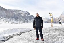 President Ilham Aliyev, First Lady Mehriban Aliyeva view work done at Shahdag Tourism Center (PHOTO/VIDEO) (UPDATE)