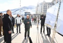 President Ilham Aliyev, First Lady Mehriban Aliyeva view work done at Shahdag Tourism Center (PHOTO/VIDEO) (UPDATE)