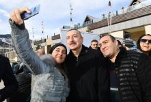 President Ilham Aliyev, First Lady Mehriban Aliyeva view work done at Shahdag Tourism Center (PHOTO/VIDEO) (UPDATE)