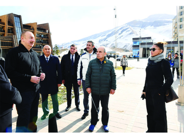 President Ilham Aliyev, First Lady Mehriban Aliyeva view work done at Shahdag Tourism Center (PHOTO/VIDEO) (UPDATE)