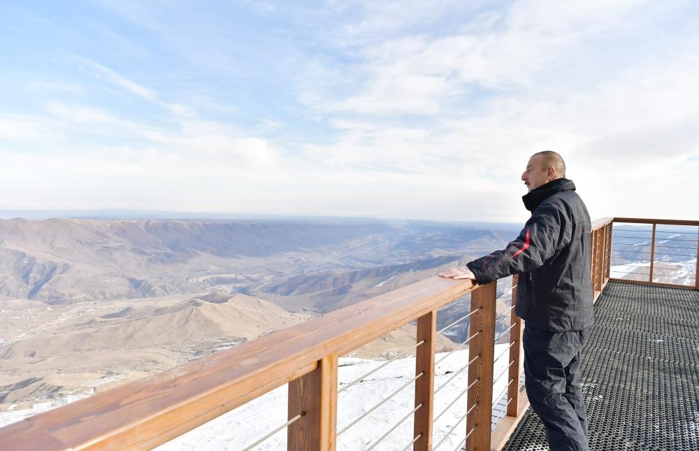 President Ilham Aliyev, First Lady Mehriban Aliyeva view work done at Shahdag Tourism Center (PHOTO/VIDEO) (UPDATE)
