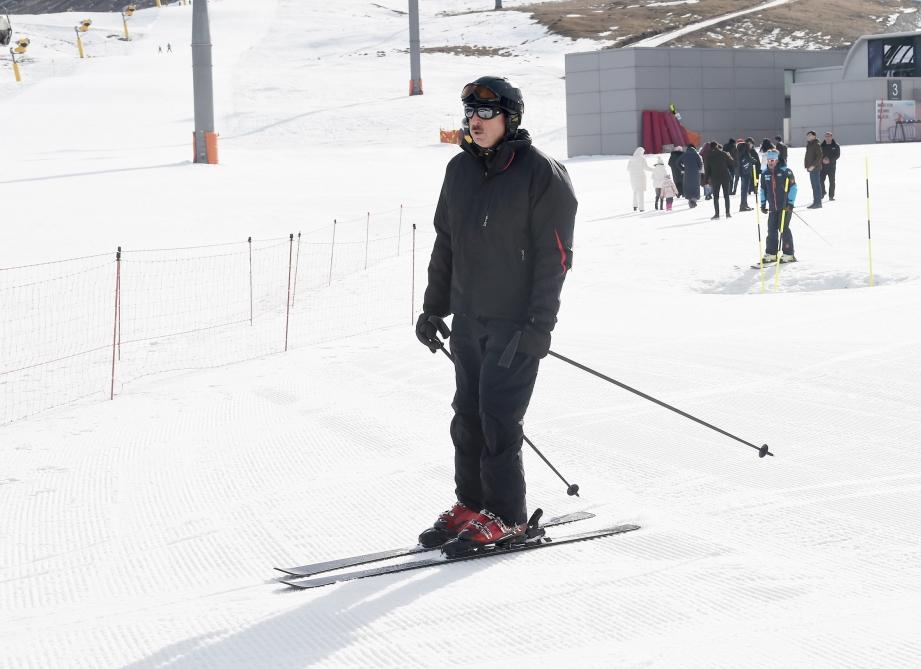 President Ilham Aliyev, First Lady Mehriban Aliyeva view work done at Shahdag Tourism Center (PHOTO/VIDEO) (UPDATE)