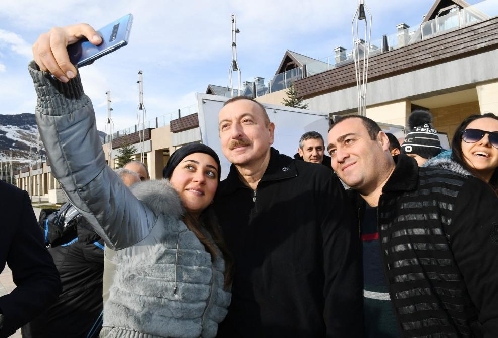 President Ilham Aliyev, First Lady Mehriban Aliyeva view work done at Shahdag Tourism Center (PHOTO/VIDEO) (UPDATE)