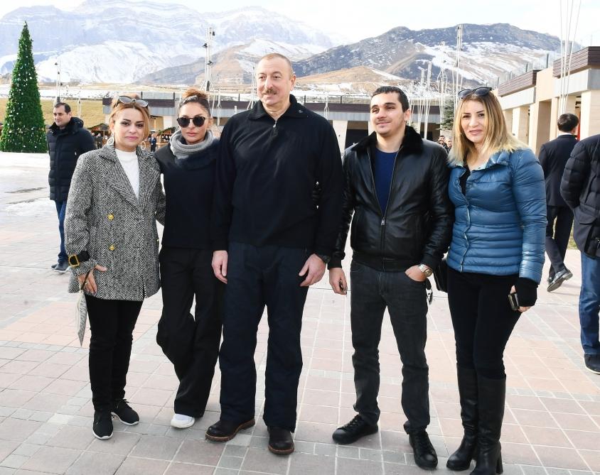 President Ilham Aliyev, First Lady Mehriban Aliyeva view work done at Shahdag Tourism Center (PHOTO/VIDEO) (UPDATE)