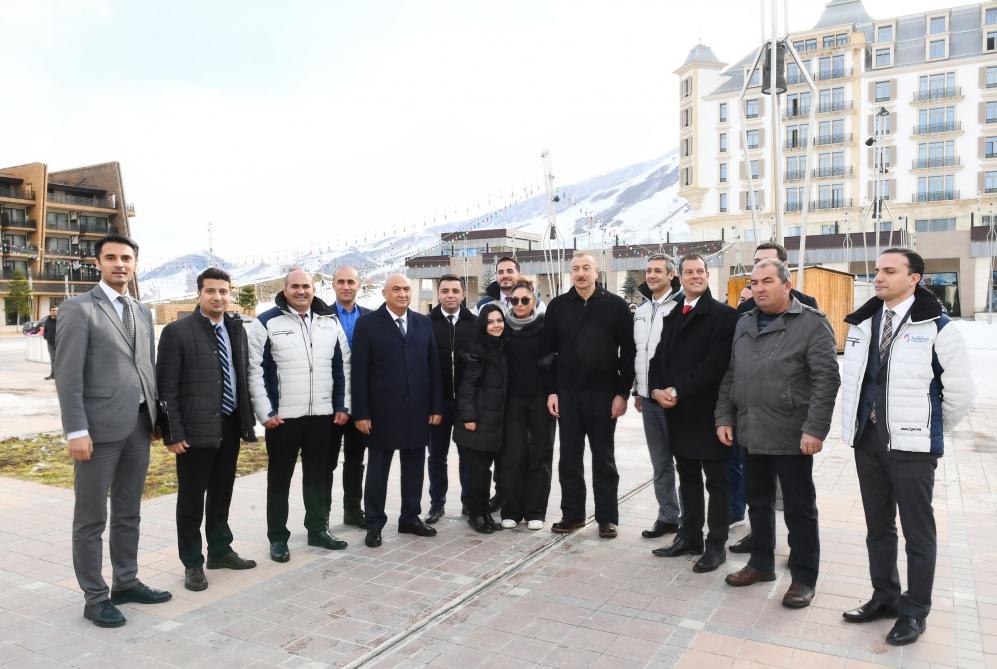 President Ilham Aliyev, First Lady Mehriban Aliyeva view work done at Shahdag Tourism Center (PHOTO/VIDEO) (UPDATE)