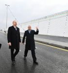 Azerbaijani president inaugurates highway tunnel in Pirshaghi settlement (PHOTO)