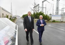 Azerbaijani president attends opening of “Mushfig”,“Zabrat” substations (PHOTO)