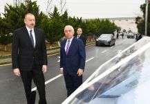 Azerbaijani president attends opening of “Mushfig”,“Zabrat” substations (PHOTO)