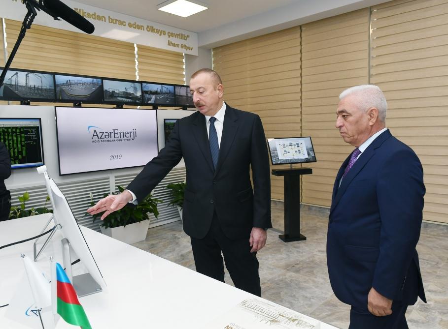 Azerbaijani president attends opening of “Mushfig”,“Zabrat” substations (PHOTO)