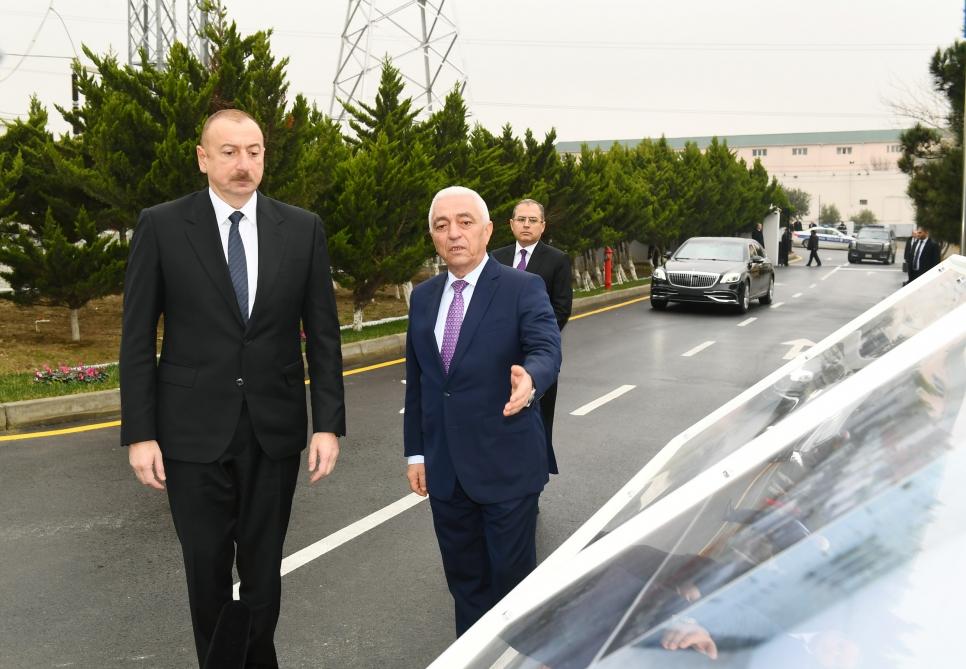 Azerbaijani president attends opening of “Mushfig”,“Zabrat” substations (PHOTO)