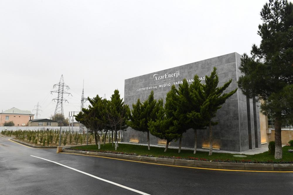 Azerbaijani president attends opening of “Mushfig”,“Zabrat” substations (PHOTO)