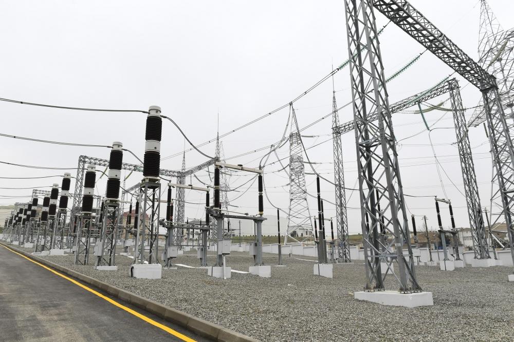 Azerbaijani president attends opening of “Mushfig”,“Zabrat” substations (PHOTO)