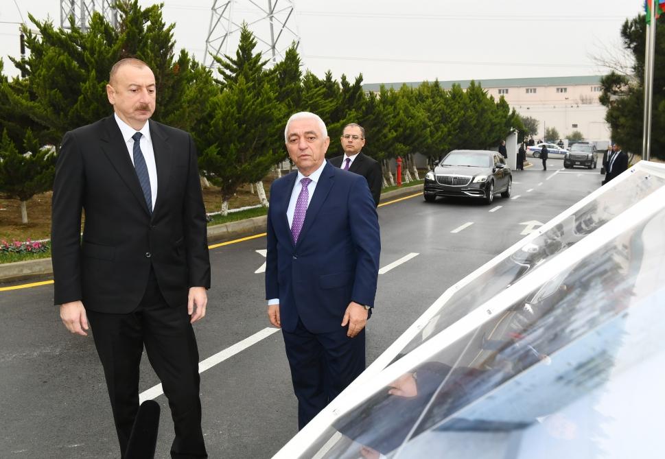 Azerbaijani president attends opening of “Mushfig”,“Zabrat” substations (PHOTO)