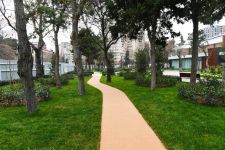 President Ilham Aliyev views ongoing renovation works in another park in Baku (PHOTO)