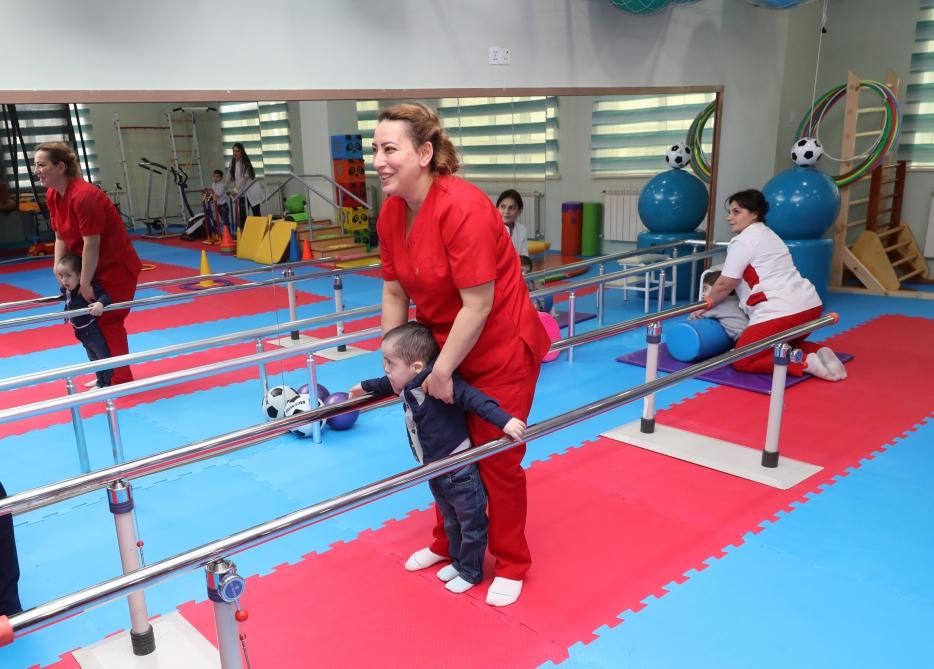 First Vice-President Mehriban Aliyeva viewed conditions created at reconstructed Children's Psycho-Neurological Center (PHOTO)