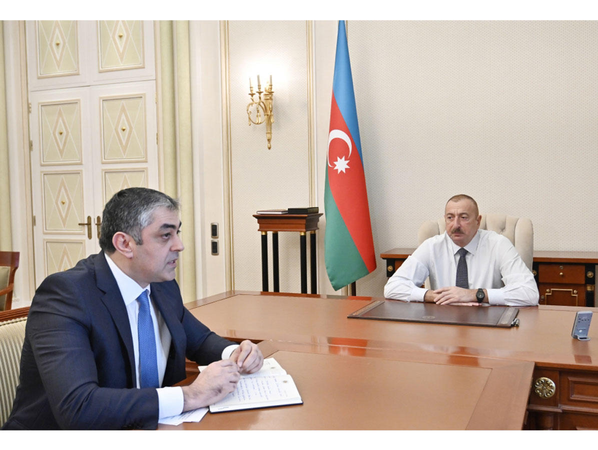 President Ilham Aliyev receives Minister of Transport, Communications and High Technologies (PHOTO)