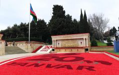 Azerbaijani president, first lady pay tribute to January 20 martyrs (PHOTO/VIDEO)