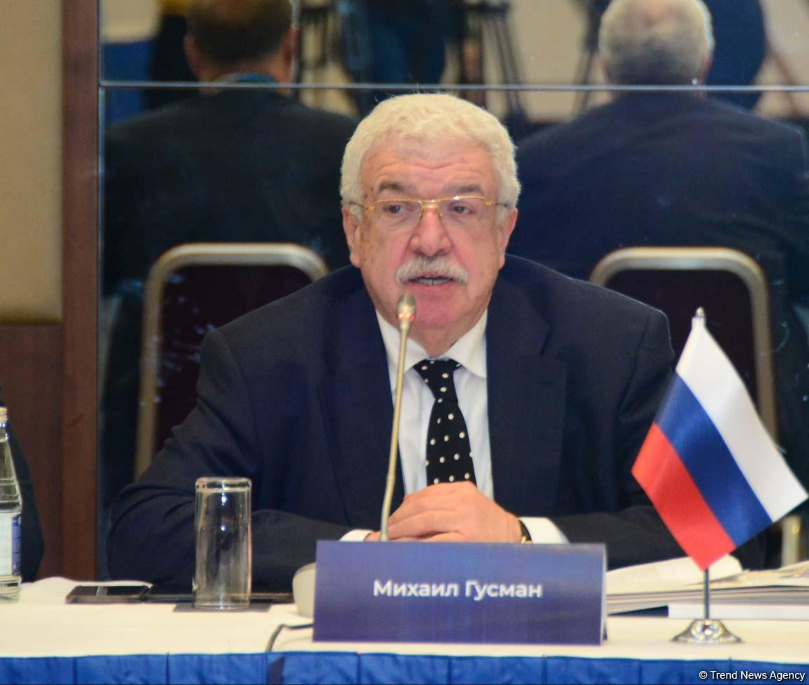 Mikhail Gusman of TASS thanks Azerbaijani President Ilham Aliyev and First Vice President Mehriban Aliyeva