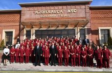 President Ilham Aliyev attends opening of Kurdamir branch of “Azerkhalcha” OJSC (PHOTO)