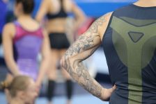 Podium training of gymnasts underway on eve of World Cup in Trampoline and Tumbling in Baku (PHOTO)