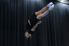 Podium training of gymnasts underway on eve of World Cup in Trampoline and Tumbling in Baku (PHOTO)