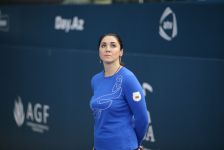 Podium training of gymnasts underway on eve of World Cup in Trampoline and Tumbling in Baku (PHOTO)