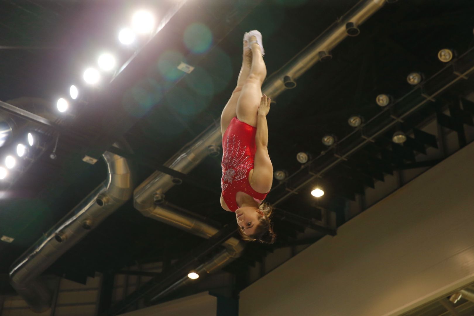 Podium training of gymnasts underway on eve of World Cup in Trampoline and Tumbling in Baku (PHOTO)