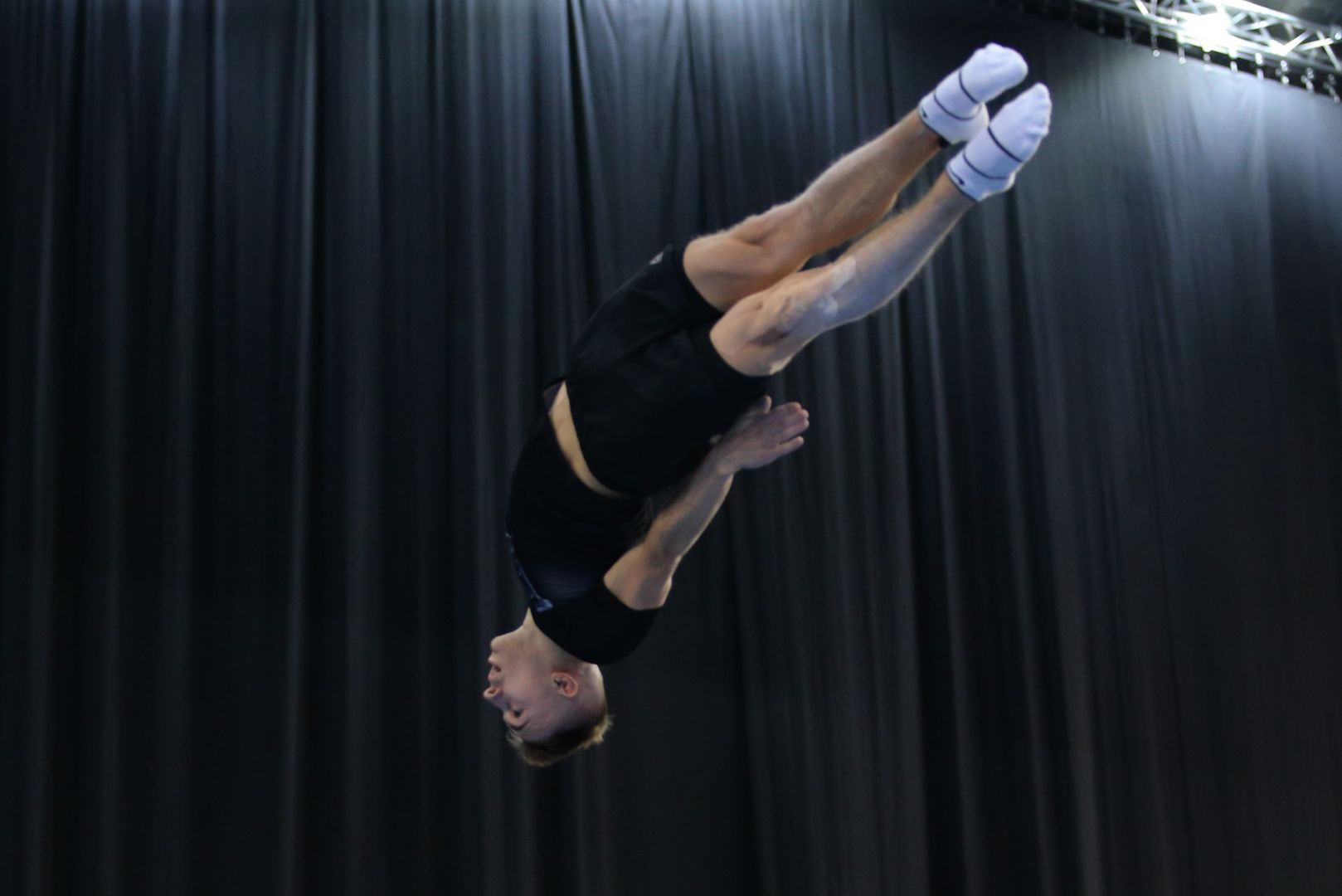 Podium training of gymnasts underway on eve of World Cup in Trampoline and Tumbling in Baku (PHOTO)